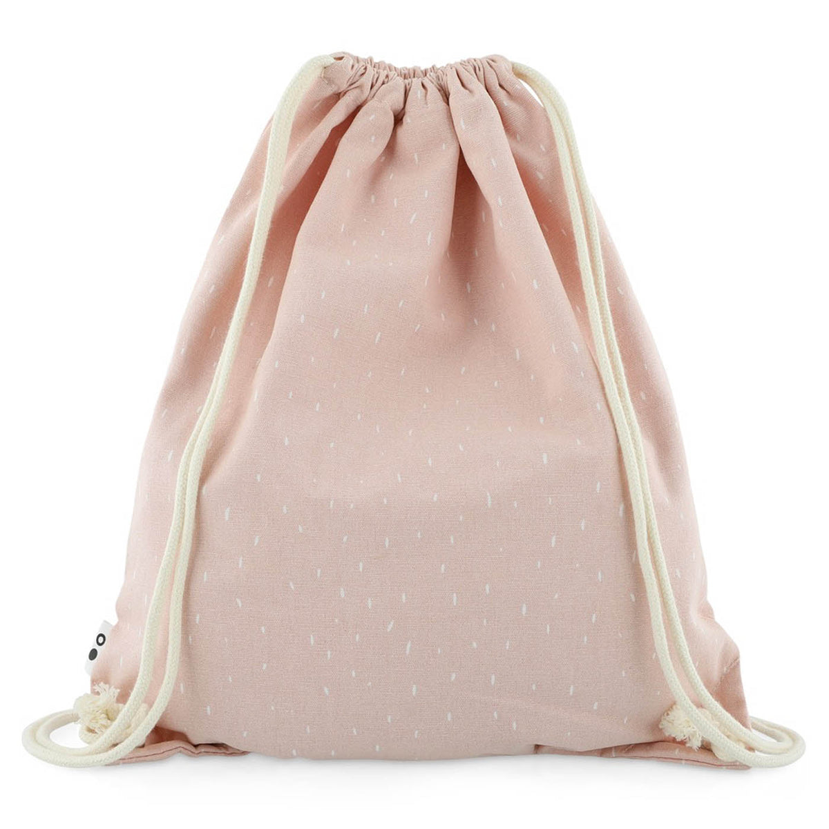 Borsa da palestra rosa con coulisse a forma di coniglio, orecchie morbide e tasca