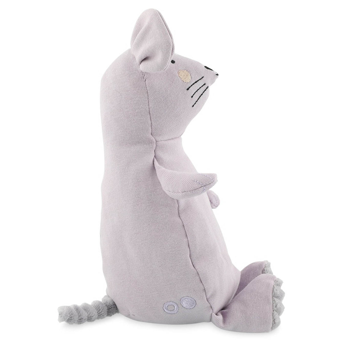 Peluche Souris Lavande Douce avec Détails Brodés en Coton Biologique