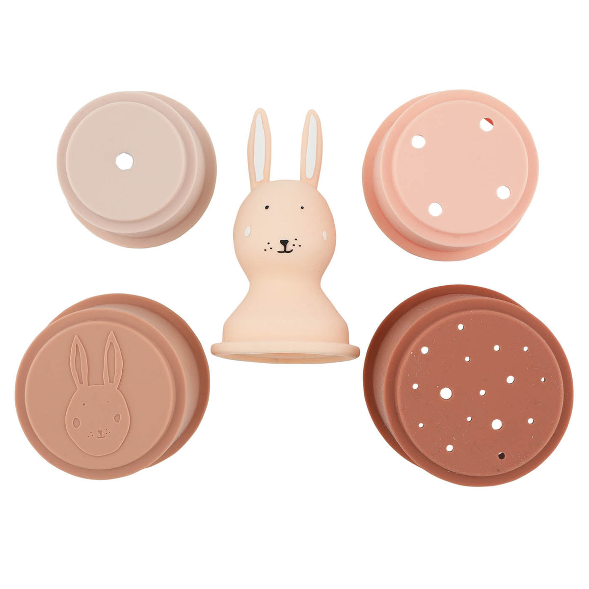 Gobelet de jeu en silicone souple avec bord arrondi pour le bain