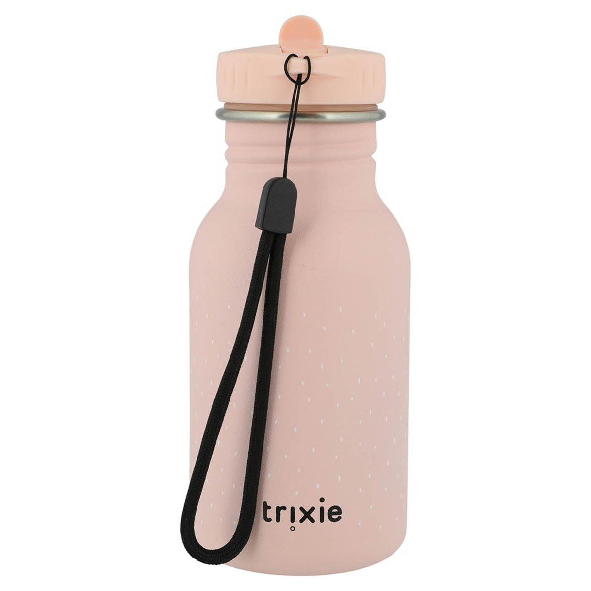 Gourde en acier inoxydable rose lapin avec bouchon et boucle