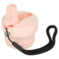 Pink Replacement Water Bottle Cap with Drinking Spout and Strap