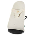 Housse en coton beige pour baby-bouncer avec détail de lion brodé