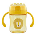 Yellow Lion Print Toddler Training Cup with Dual Easy-Grip Handles