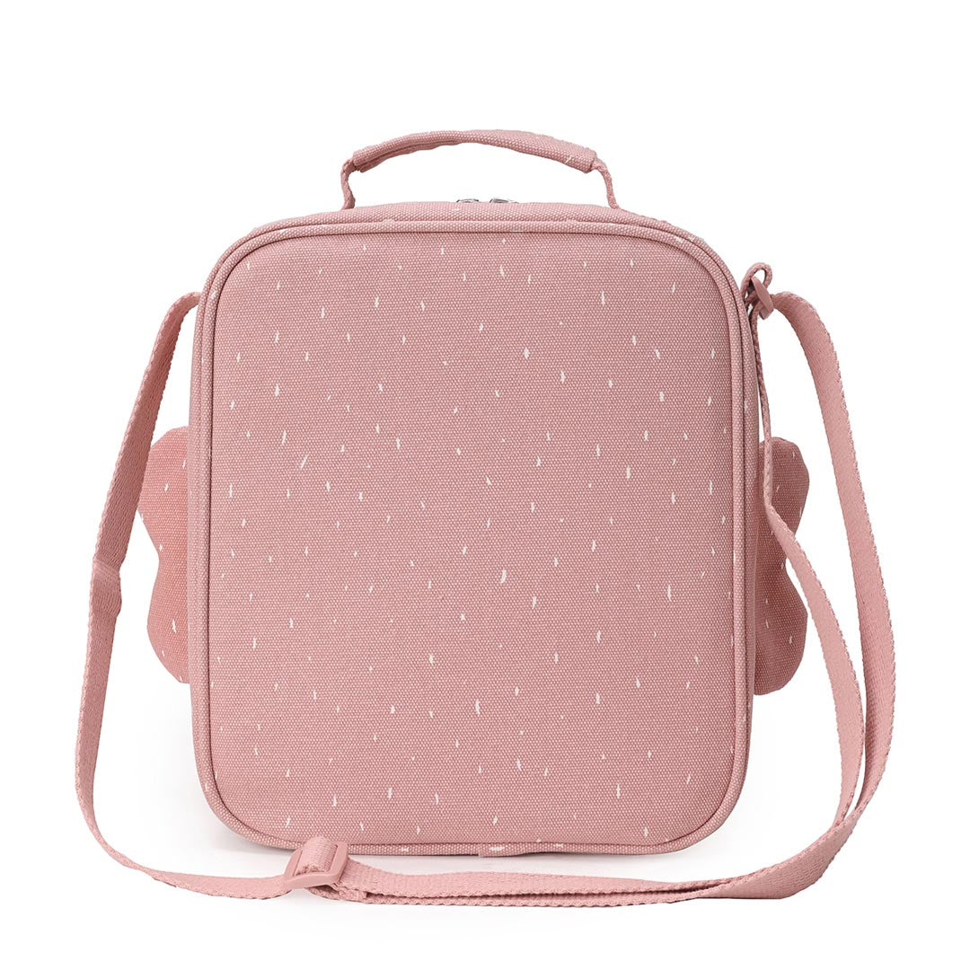 Mala Térmica para Almoço Borboleta Rosa com Alça de Ombro Transversal Ajustável