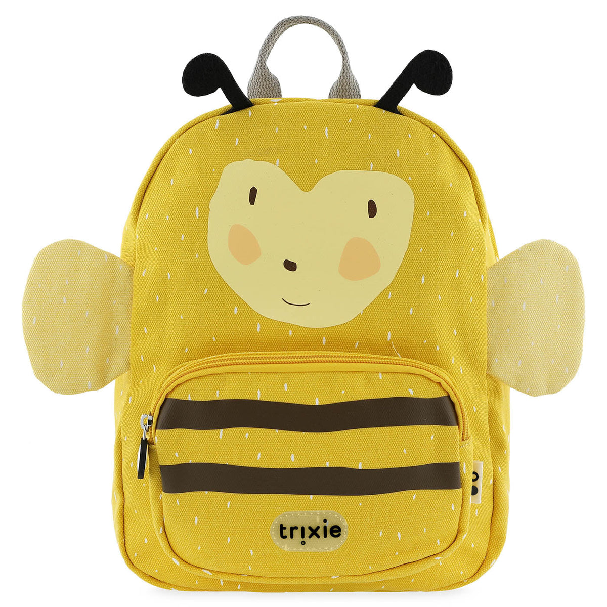 Sac à dos pour enfant jaune abeille avec bretelles rembourrées et poche avant