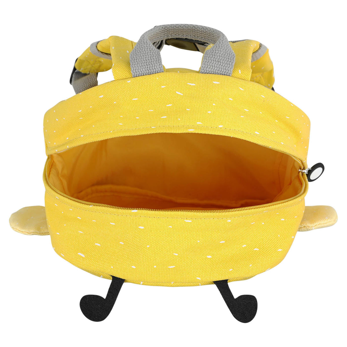 Sac à dos pour enfant jaune abeille avec bretelles rembourrées et poche avant